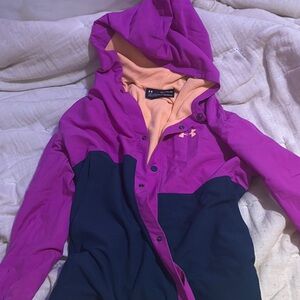 Under Armour Women's Pink and Black Ski Jacket